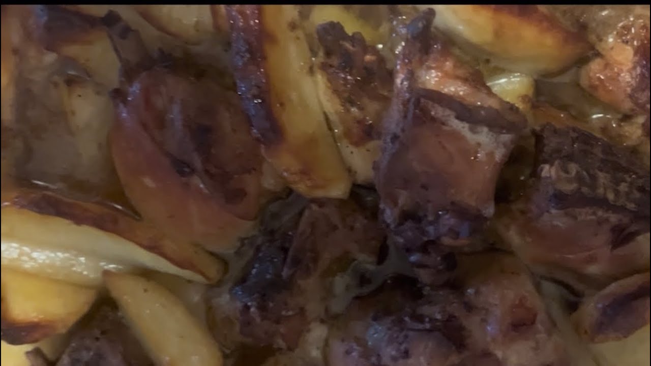 baked chicken with potatoes