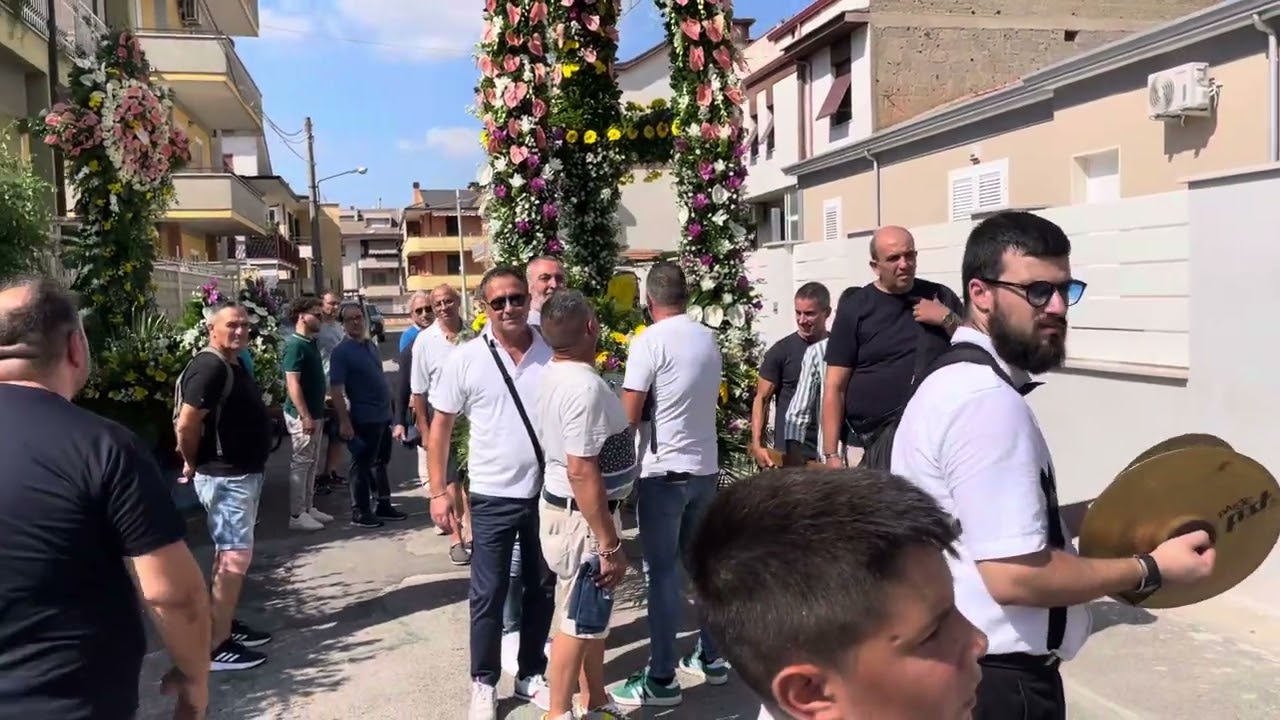 Ritiro troni San Rocco e San Michele casa PENNACCHIO 2025