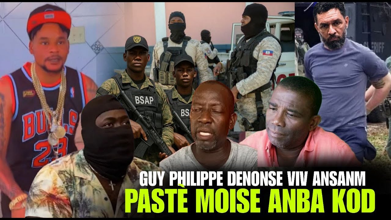 Past&egrave; Moise Neg Kanal la Anba Kod, Guy Philippe Frape Viv Ansanm, Etazini met presyon sou bandi yo