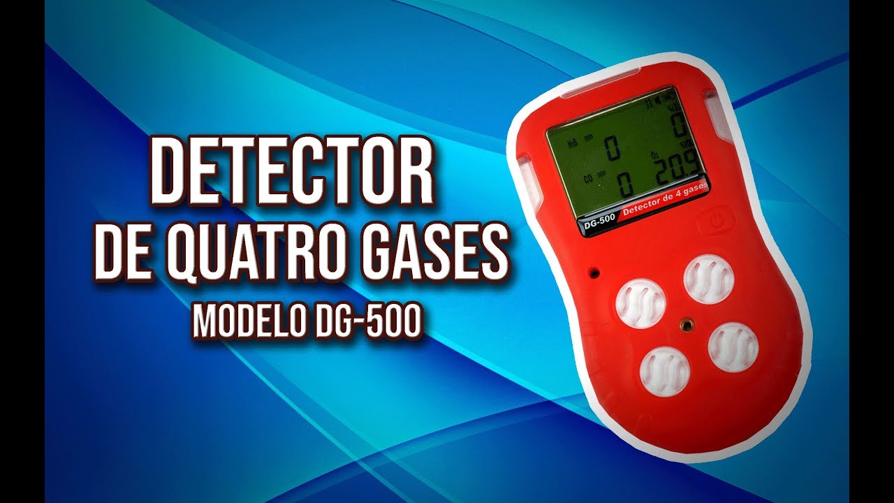 FUNCIONAMENTO DO DETECTOR DE 4 GASES - Aprenda a usar o Medidor de 4 gases mod DG-500 da Instrutherm