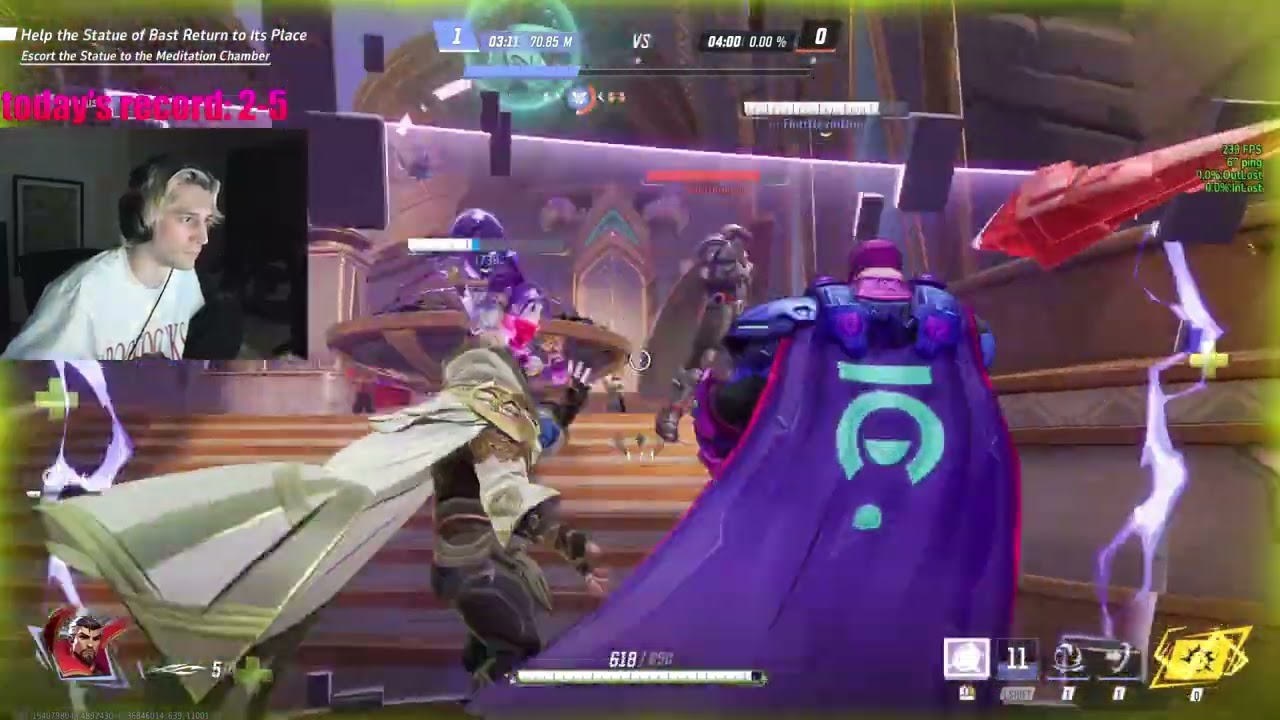 xQc is Becoming Insanely Good with Doctor Strange