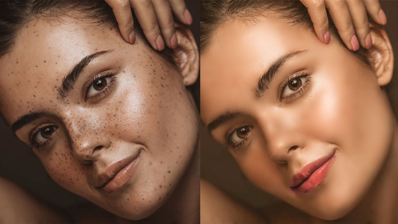 Awesome Skin Smoothing and Skin Retouching Techniques In Photoshop |  Remove Freckles in Photoshop