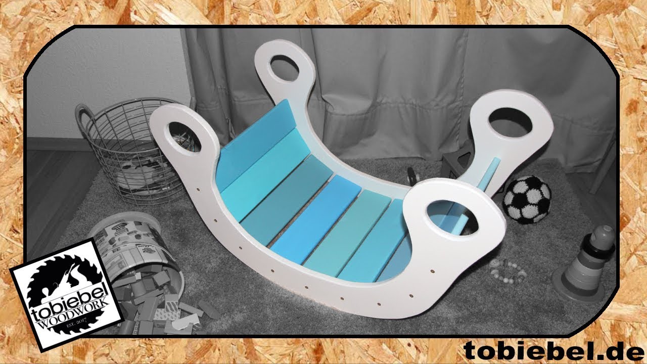 (1/2) DIY Kinder Regenbogenwippe aus Holz Kinderspielzeug Kaufmannsladen selber bauen Kinderzimmer
