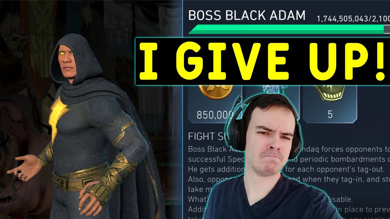 Boss Black Adam Broke Me Injustice 2 Mobile