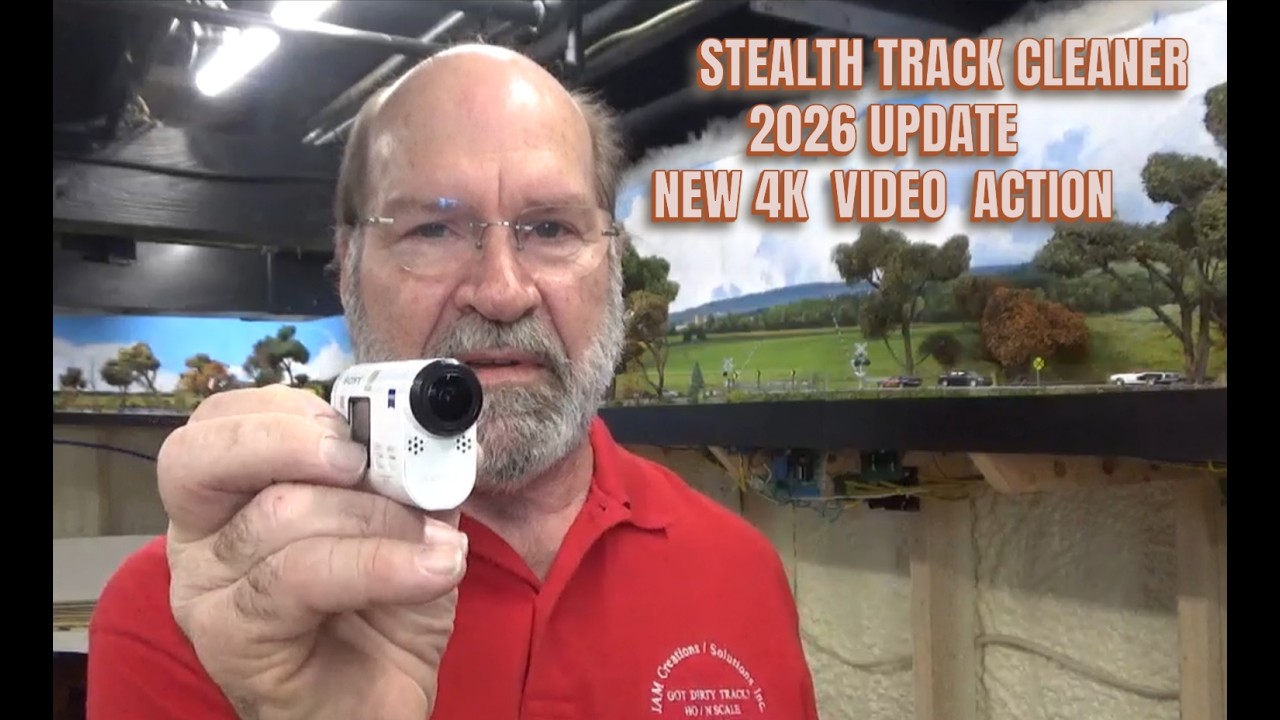 MR.TRACK CLEANER 2026 UPDATE WITH NEW 4K VIDEO ACTION #modelrailroad #hoscale #trackcleaner #ho