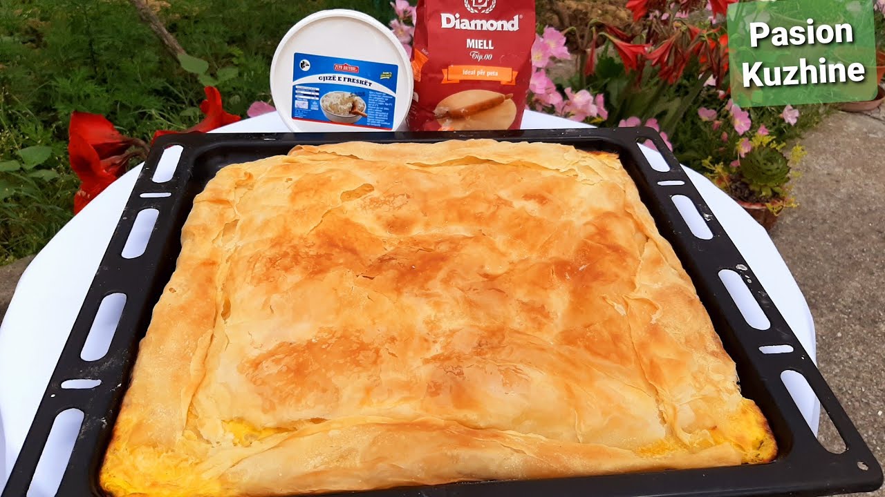 Byrek me gjizë e vezë që përgatitet pë 20 minuta ! - Cottage cheese pie recipe