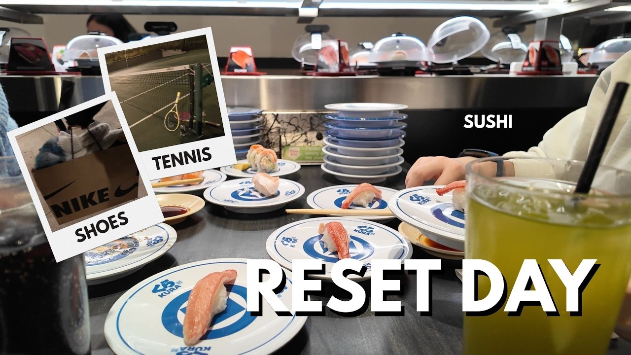 the ultimate reset day 🧺 target haul, tennis & sushi date (relaxing vlog)