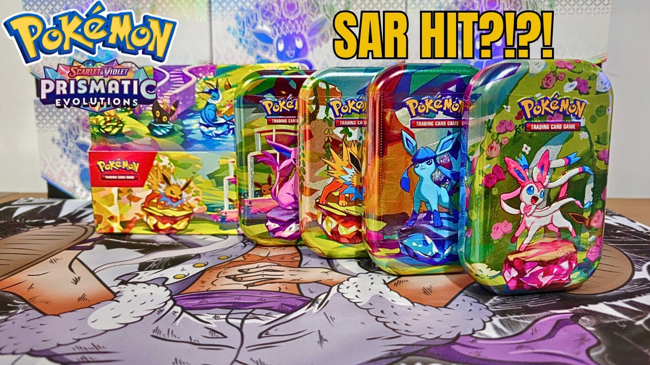 PRISMATIC EVOLUTIONS MINI TINS OPENING ROUND 2!!