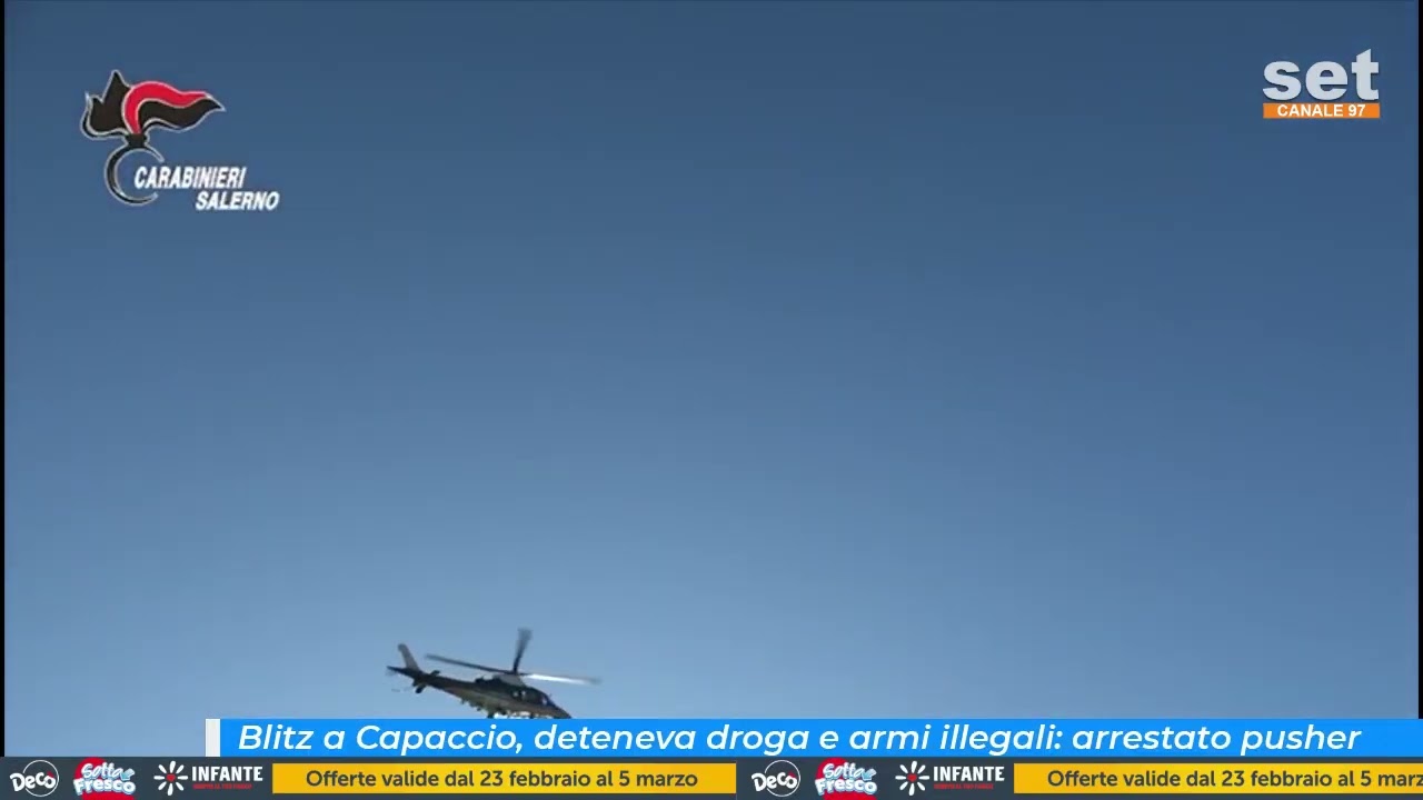 Blitz a Capaccio, deteneva droga e armi illegali: arrestato pusher