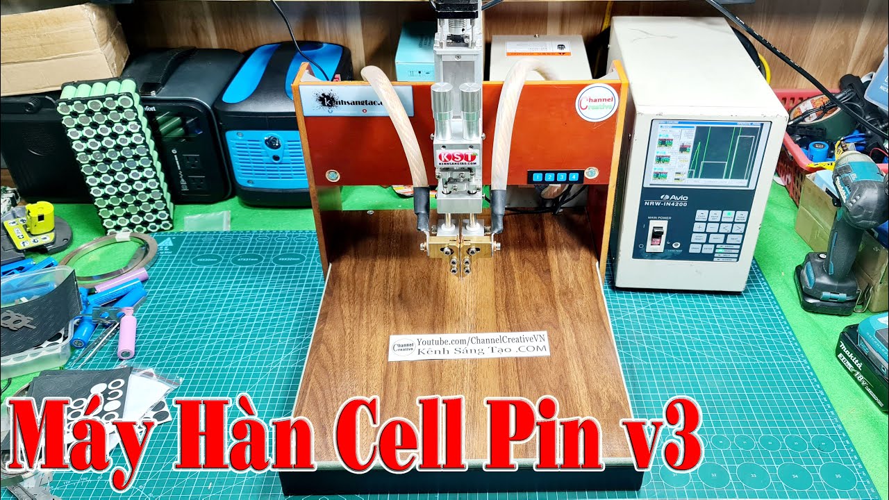 Chế Máy Hàn Cell Pin v3 KST - Sử Dụng Bộ AVIO 4200