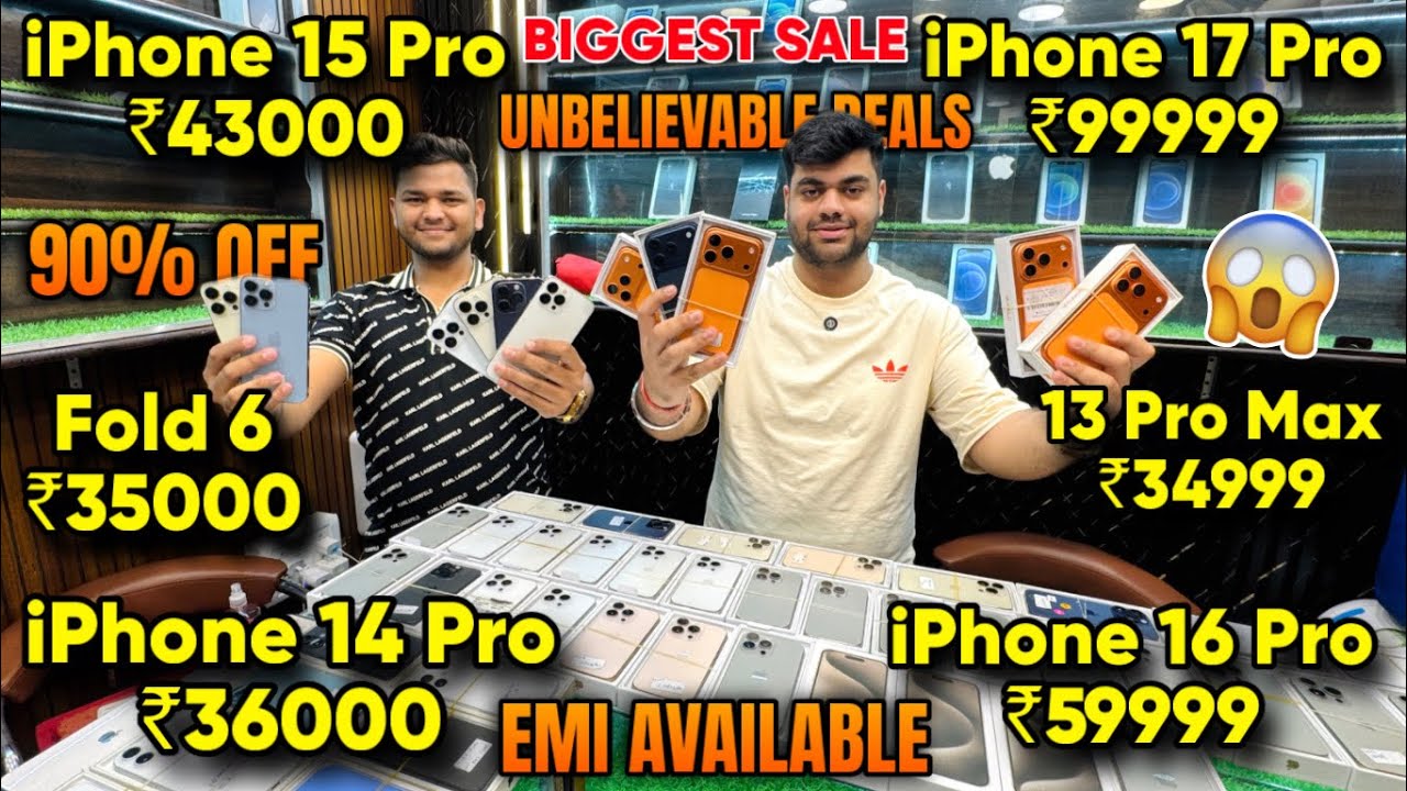Biggest iPhone Sale Ever 🔥| Cheapest iPhone Market  | Second Hand Mobile  iPhone 17 iphone16 Pro 
