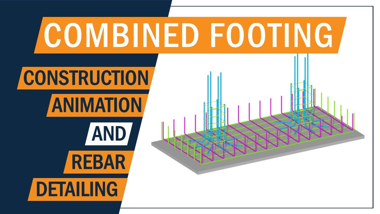 Combined footing construction process | Footing animation | Rebar placement | Greyspace