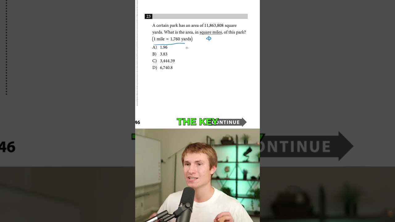 Converting Square Units on the SAT