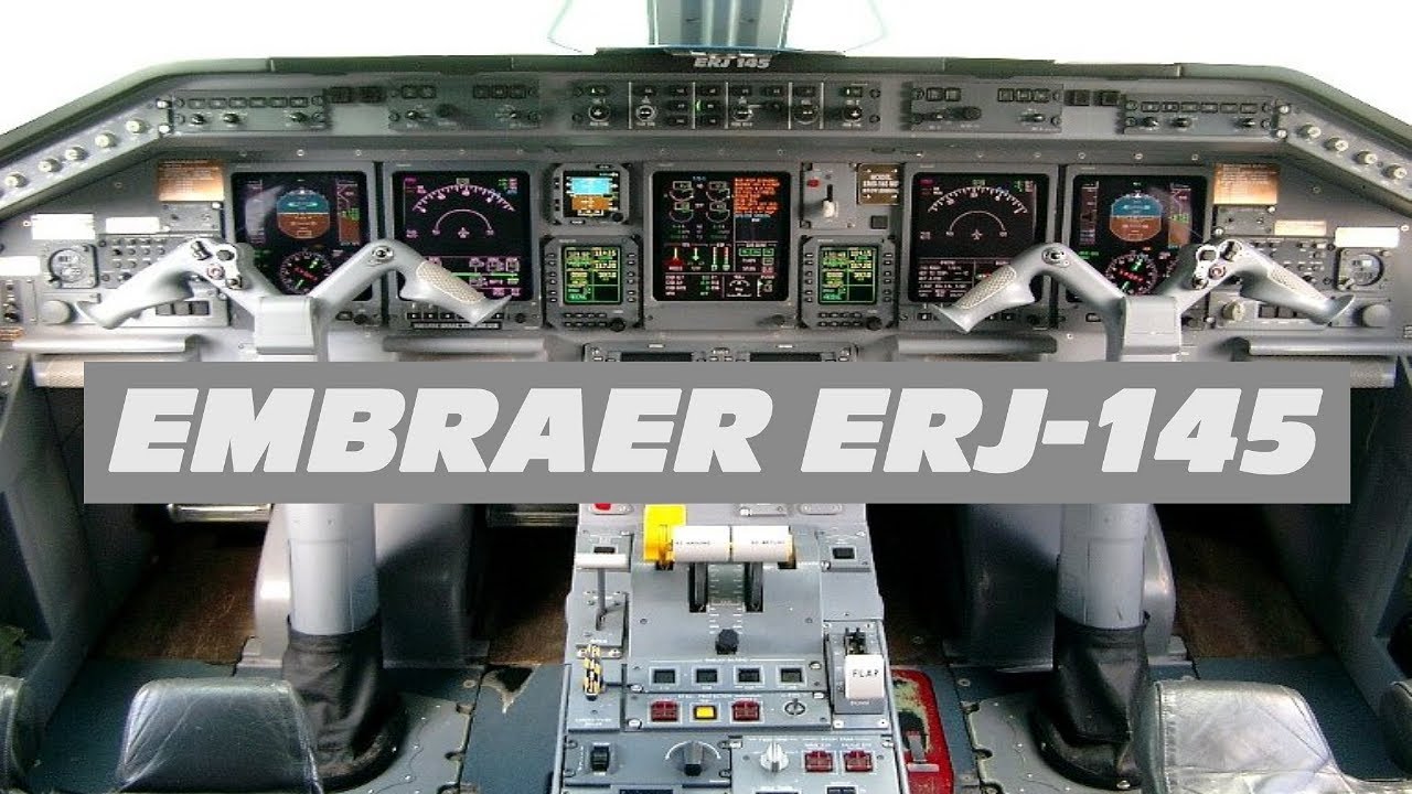 Embraer ERJ 145 cockpit in detail