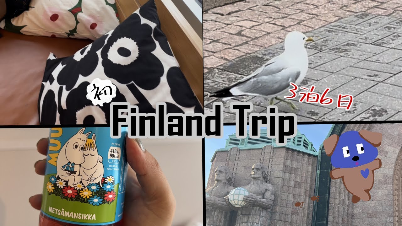 【旅行vlog】英語が苦手でも楽しめた北欧フィンランド３泊６日の旅、マリメッコにサウナにフェリーでタリンへ（前編です）