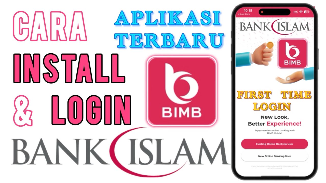 Cara mudah First Time Login BIMB Mobile Bank Islam gantikan Go Bank Islam