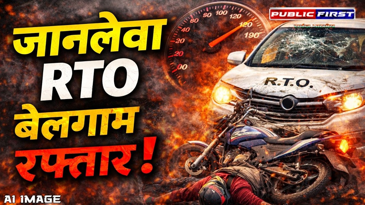 जयपुर में RTO गाड़ी से बड़ा हादसा | बाइक सवार युवक की मौत | PUBLIC FIRST