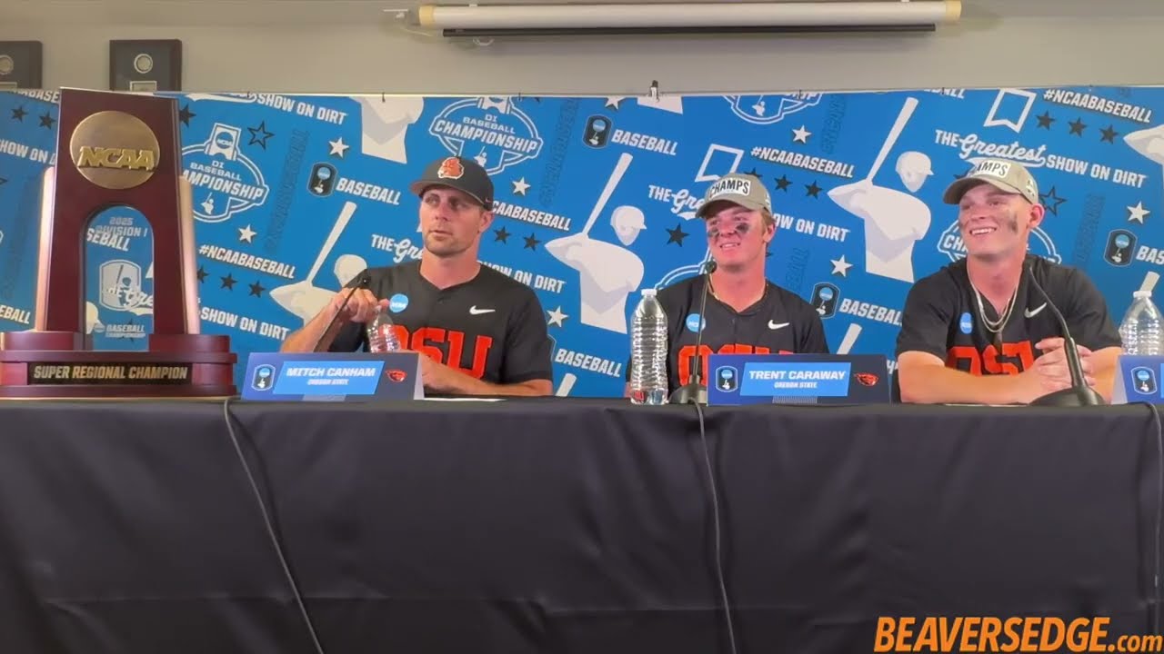 Oregon State Baseball Talks 14-10 Win Over Florida State To Reach College World Series