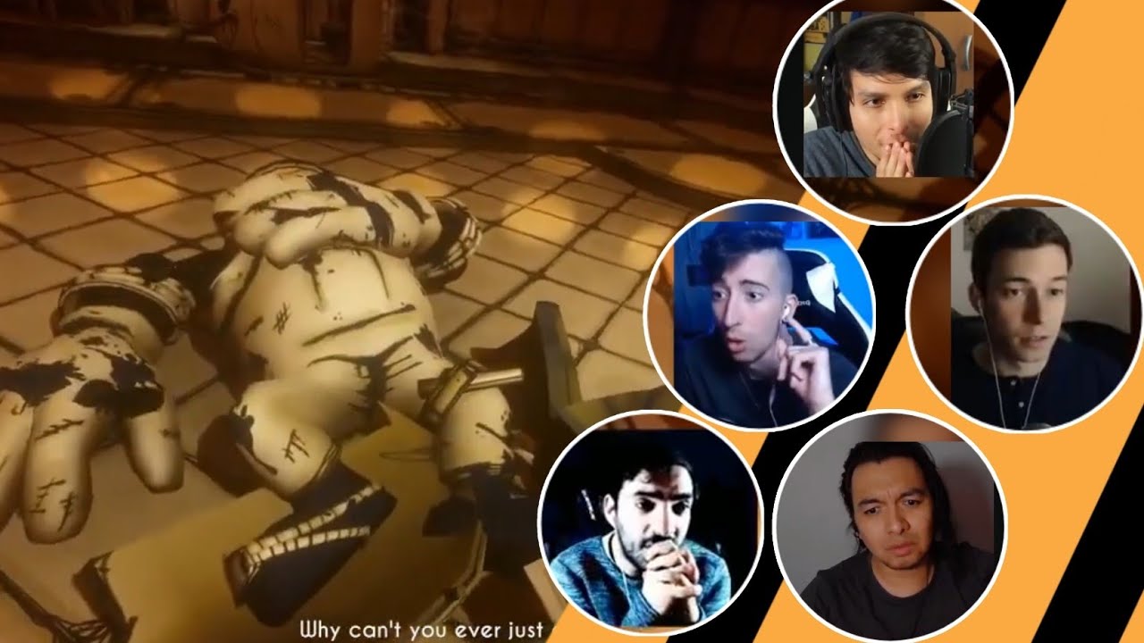 Reacciones de Youtubers a la Muerte de Boris | Bendy and The Ink Machine