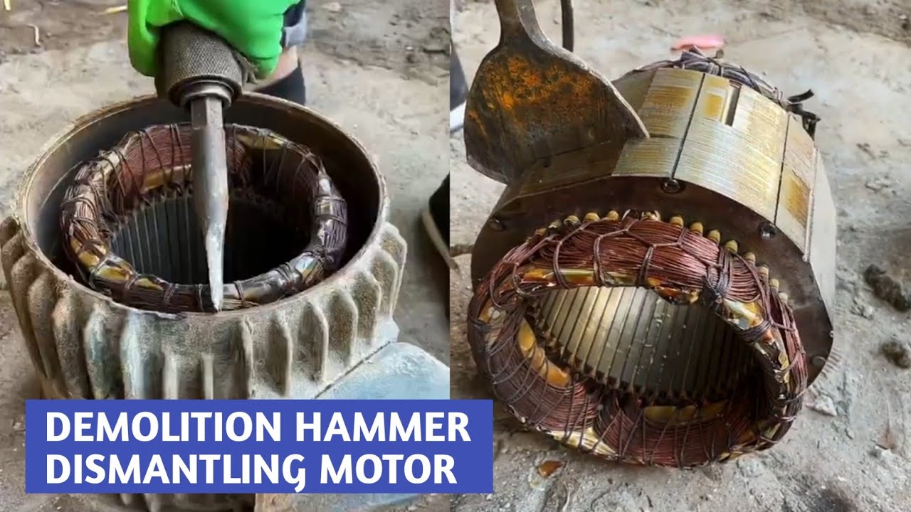 Electric Demolition hammer use For Dismantling Electric Motor