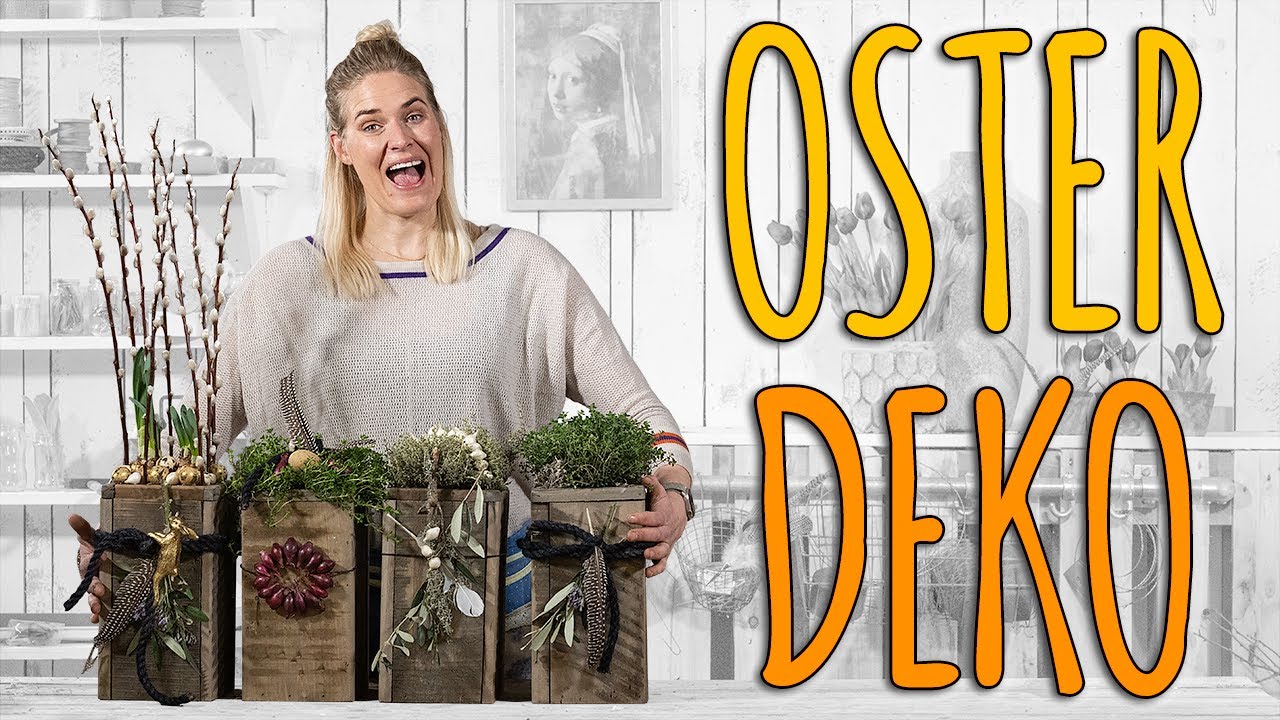 OSTERDEKO FÜR AUßEN MIT KRÄUTERN - DIY