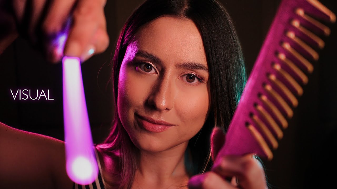 ASMR 10 levels of visual triggers to make your eyes heavy 😴 scanning, plucking, camera brushing...