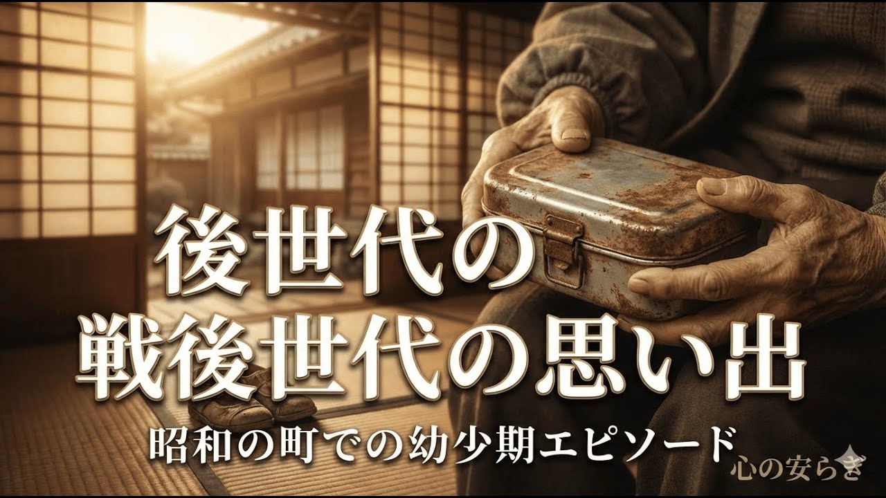 戦後世代の思い出｜昭和の町での幼少期エピソード/ノスタルジー/泣ける /昭和