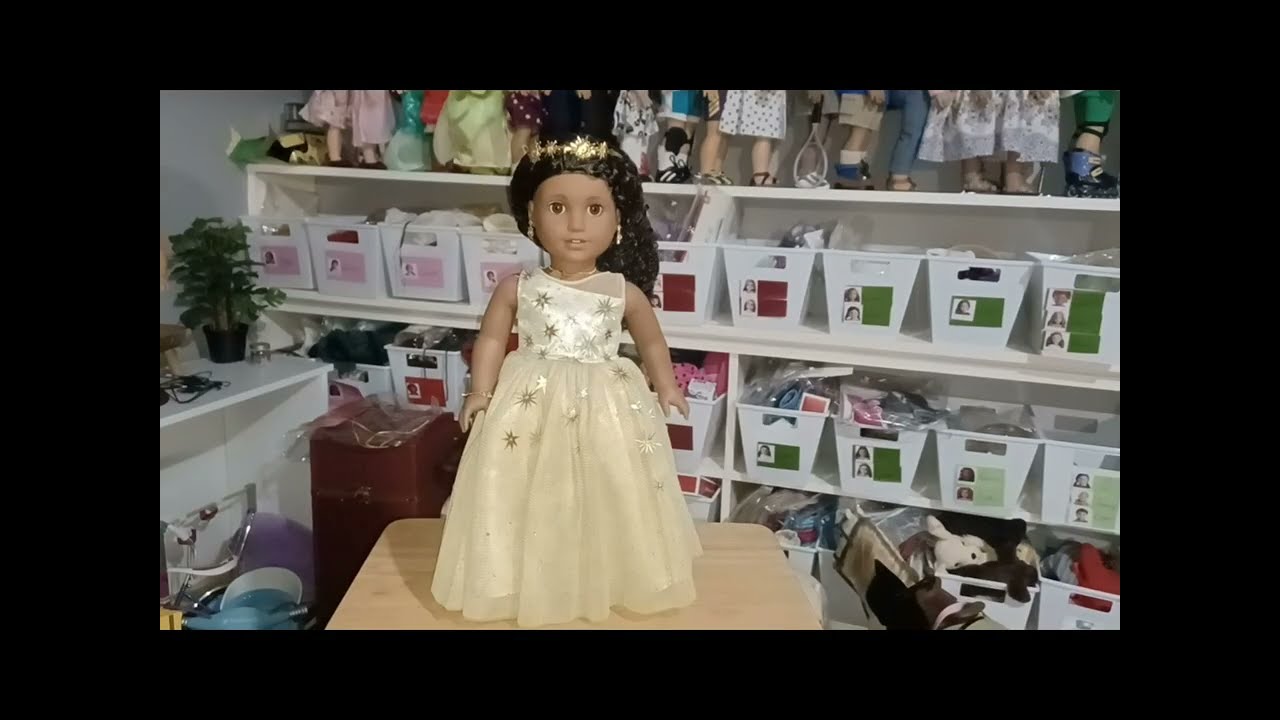 2025 Glimmering Gold Holiday Doll American Girl Doll Adult Collector 