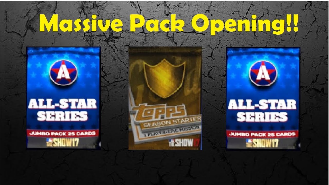 Mlb 17 The Show Pack Opening with 3 Gold! Insane Pack Luck!
