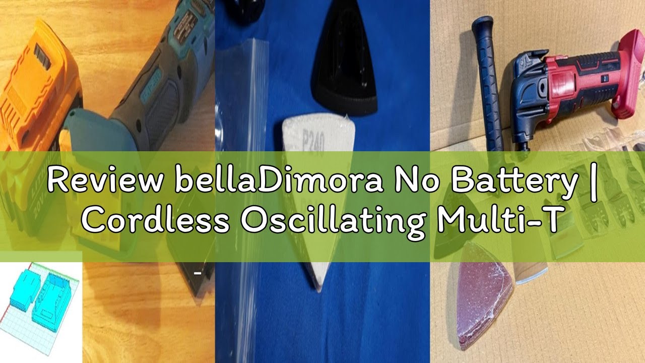 Review bellaDimora No Battery | Cordless Oscillating Multi-Tool Compatible with DeWalt 20V MAX Batte