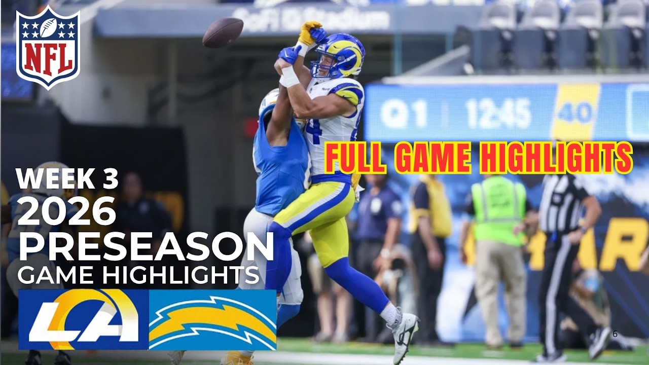 Лучшие моменты матча Los Angeles Rams против Los Angeles Chargers | 27 августа 2026 г. | NFL, пре...