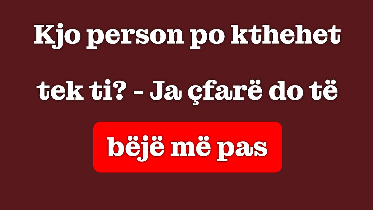 Kjo Personë E Ndjen Që Ti Ke Ecur Përpara – Ja Çfarë Do Të Bëjë Më Pas