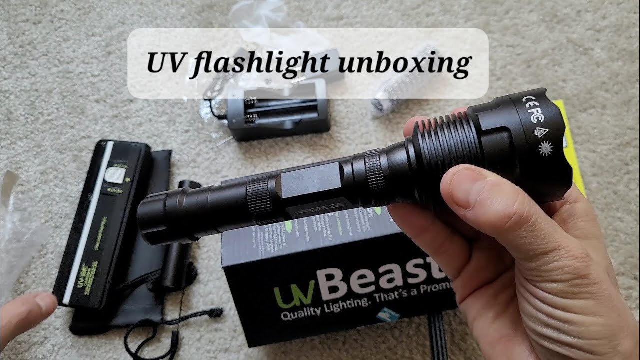 UV flashlight unboxing: uvBeast