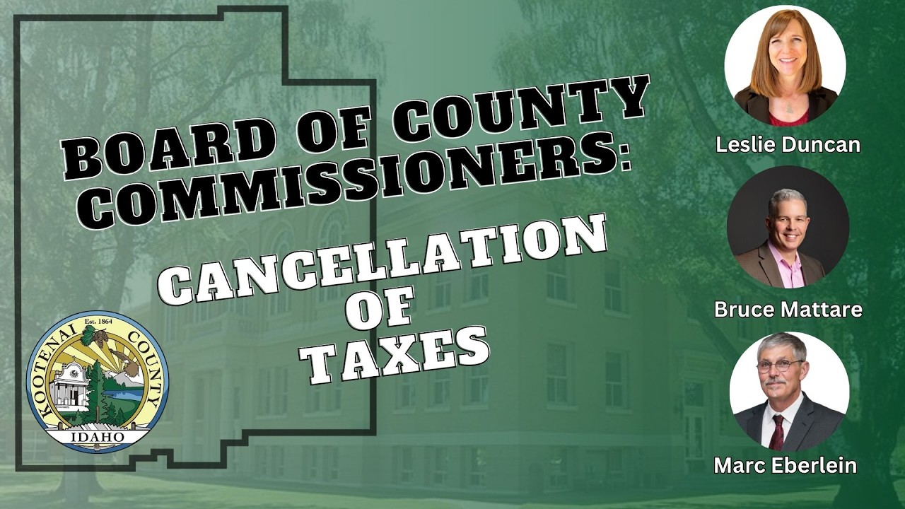 1/14/2026 Board of County Commissioners: Cancellation of Taxes