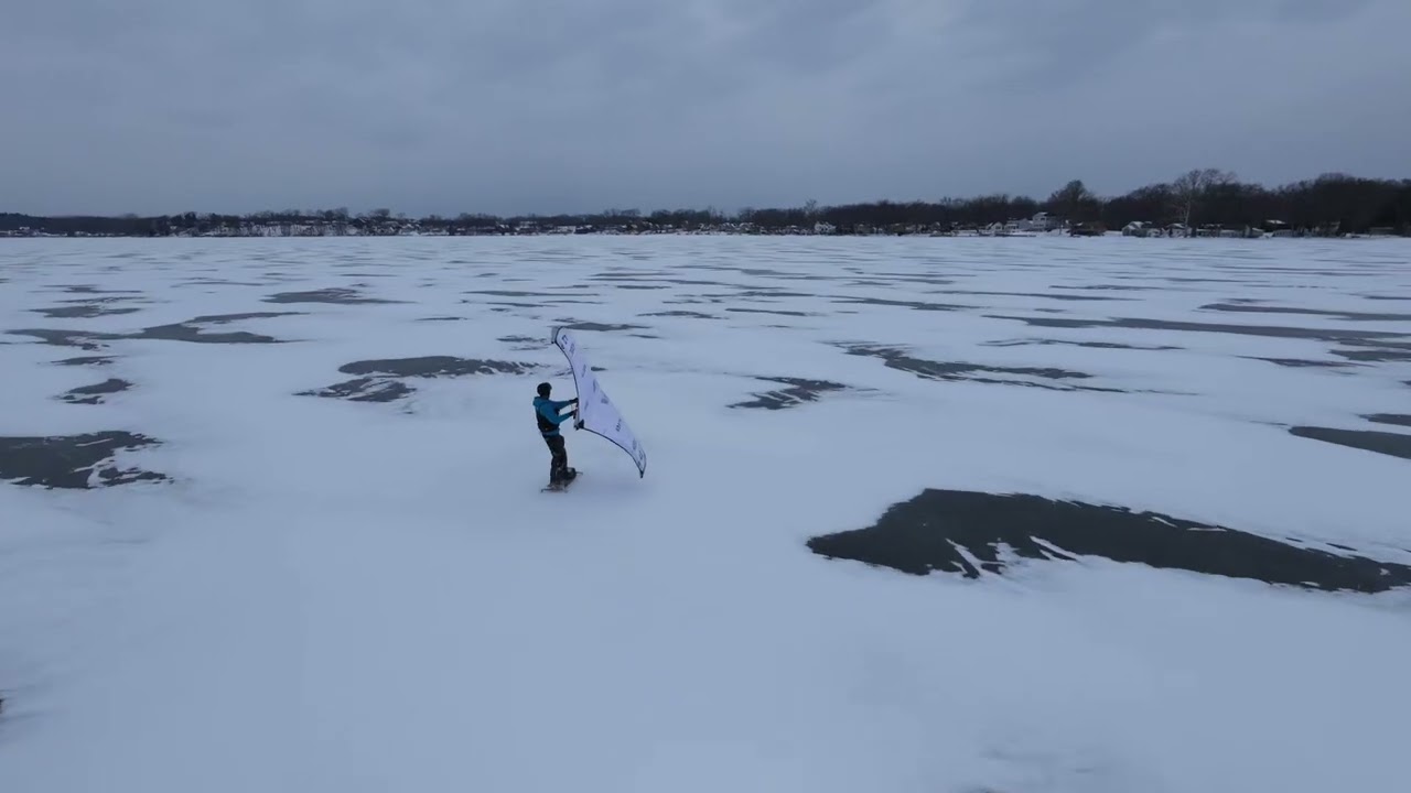 ICE BOARD wingskate WIND PIMP. This is The Way!
