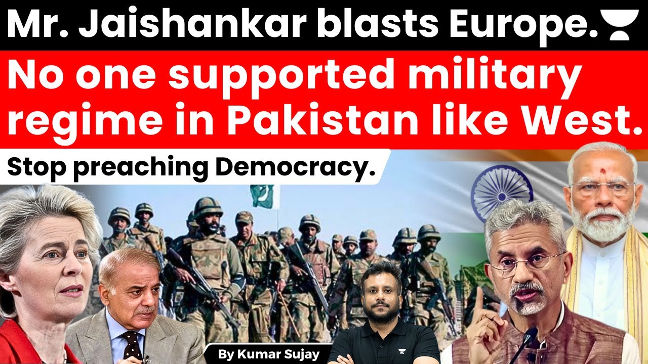 Jaishankar rips into 'democratic' Europe: ‘No one supported military regime in Pakistan like West’