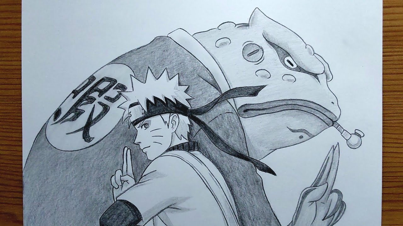 How To Draw Naruto & Gamabunta || Epic Pencil Style