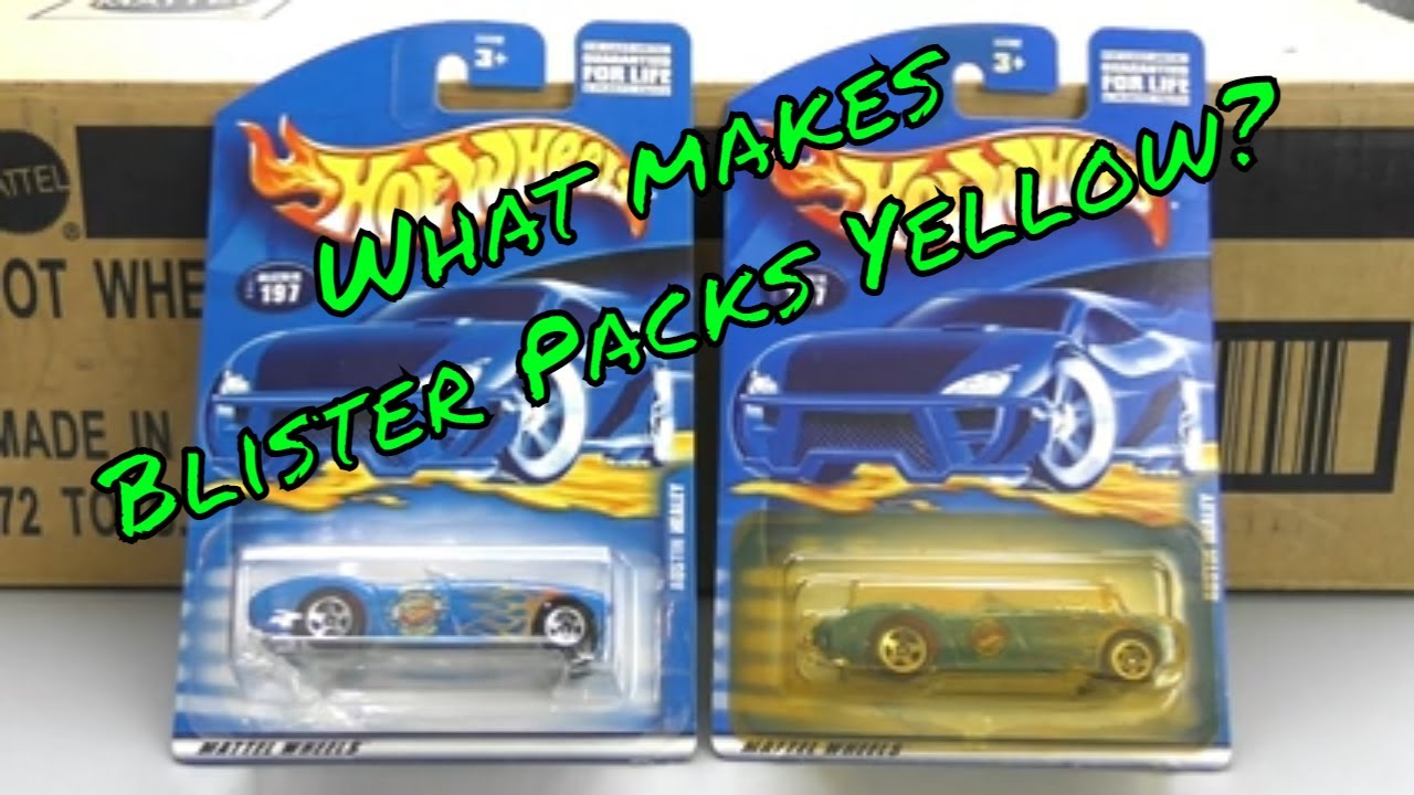 The Mystery of the Yellowing Hot Wheels Blister Pack