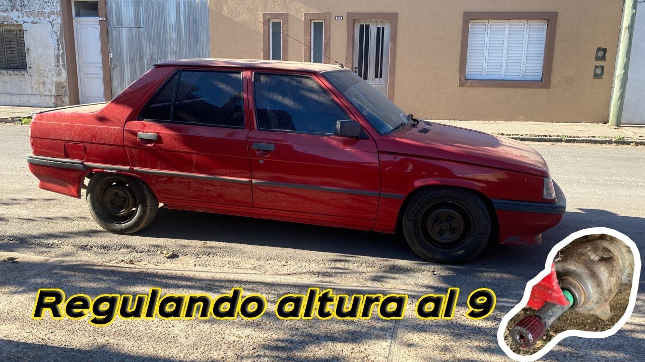 Regulando altura trasera / Renault 9