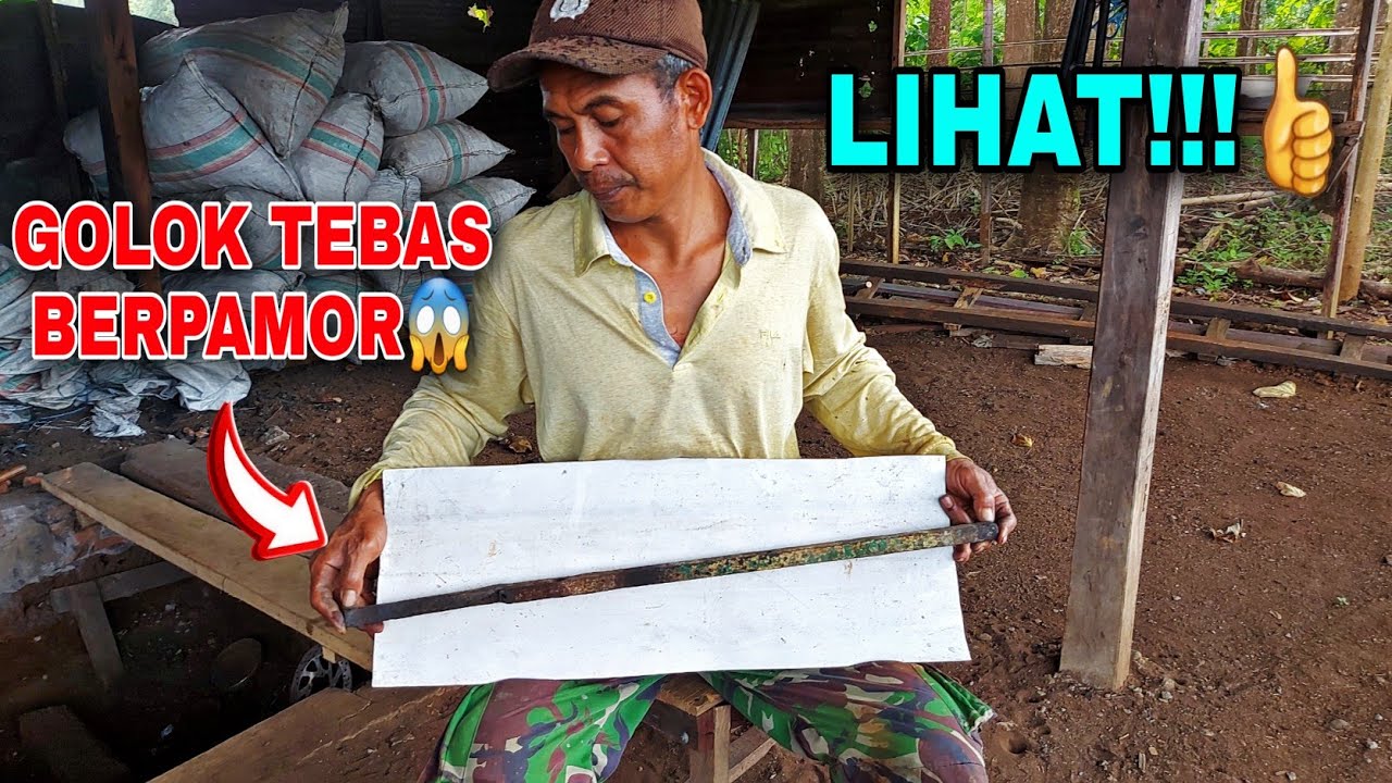 🔴Cara Mudah Membuat Golok Pamor 60 Cm Dari Bahan Pamor Asli😱
