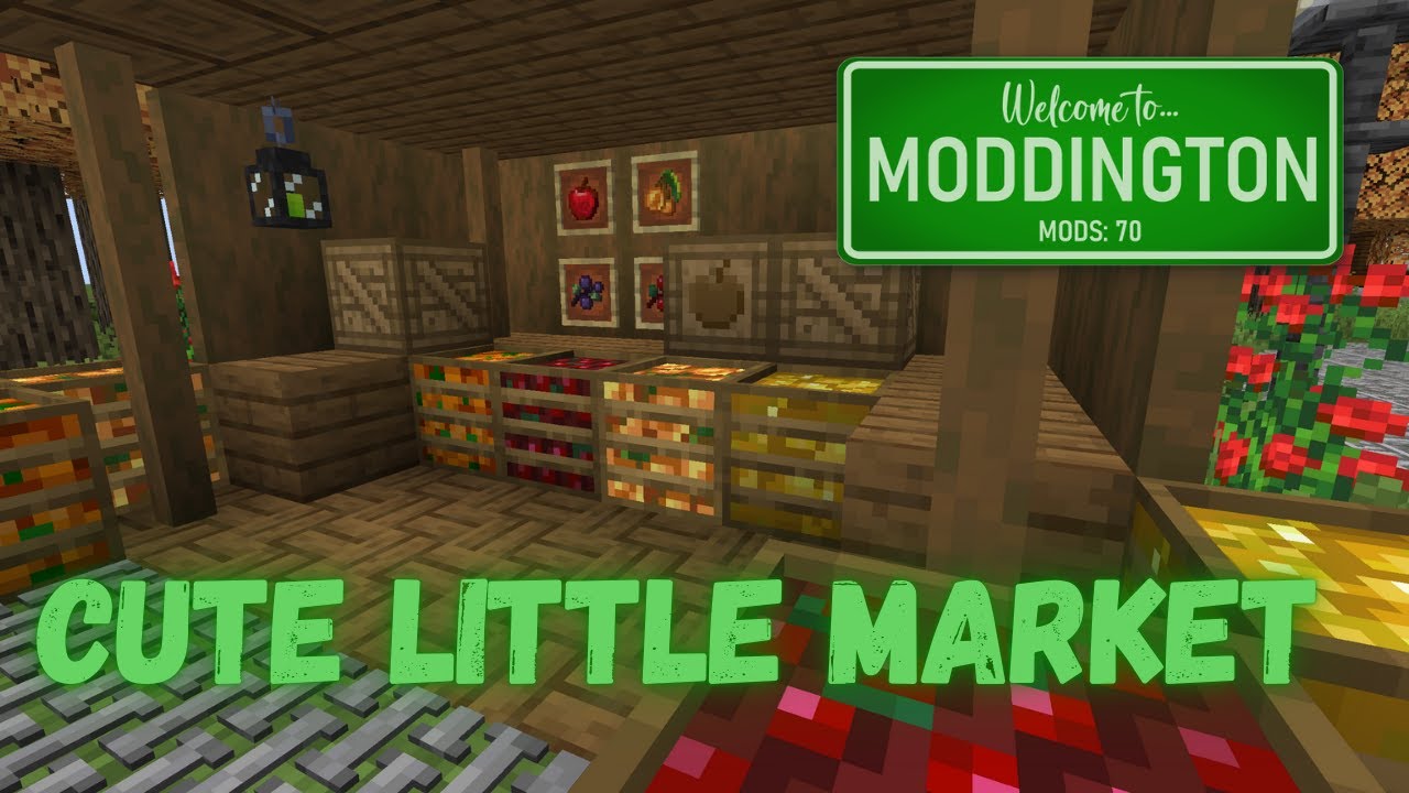 I built a cute tiny market - Welcome to Moddington Ep.7