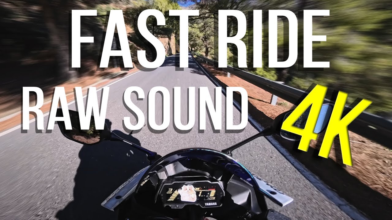 YAMAHA R125 🏍️ | FAST RIDE ⚡ | POV | 4K | RAW SOUND