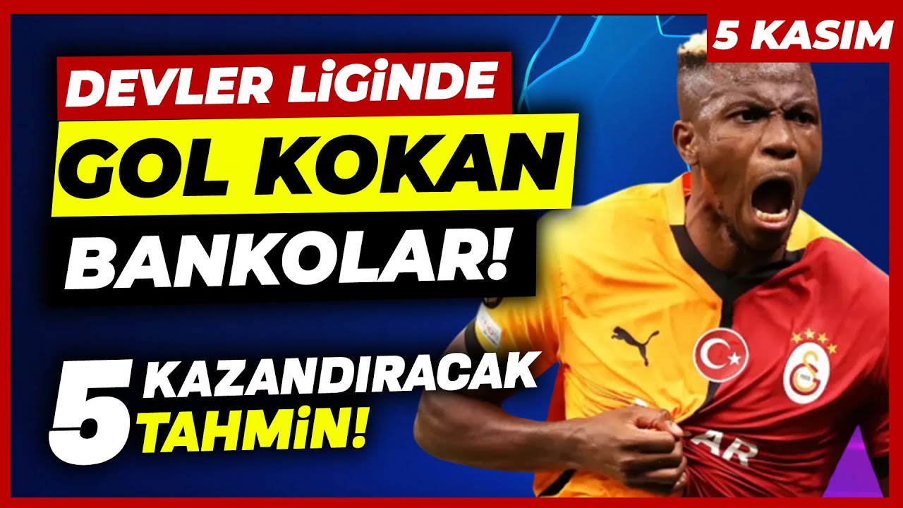 KEMERLERİ BAĞLAYIN.. U&Ccedil;UYORUZ !! | 5 Kasım &Ccedil;arşamba 2025 Banko İddaa Tahminleri - Kupon Ma&ccedil;ları