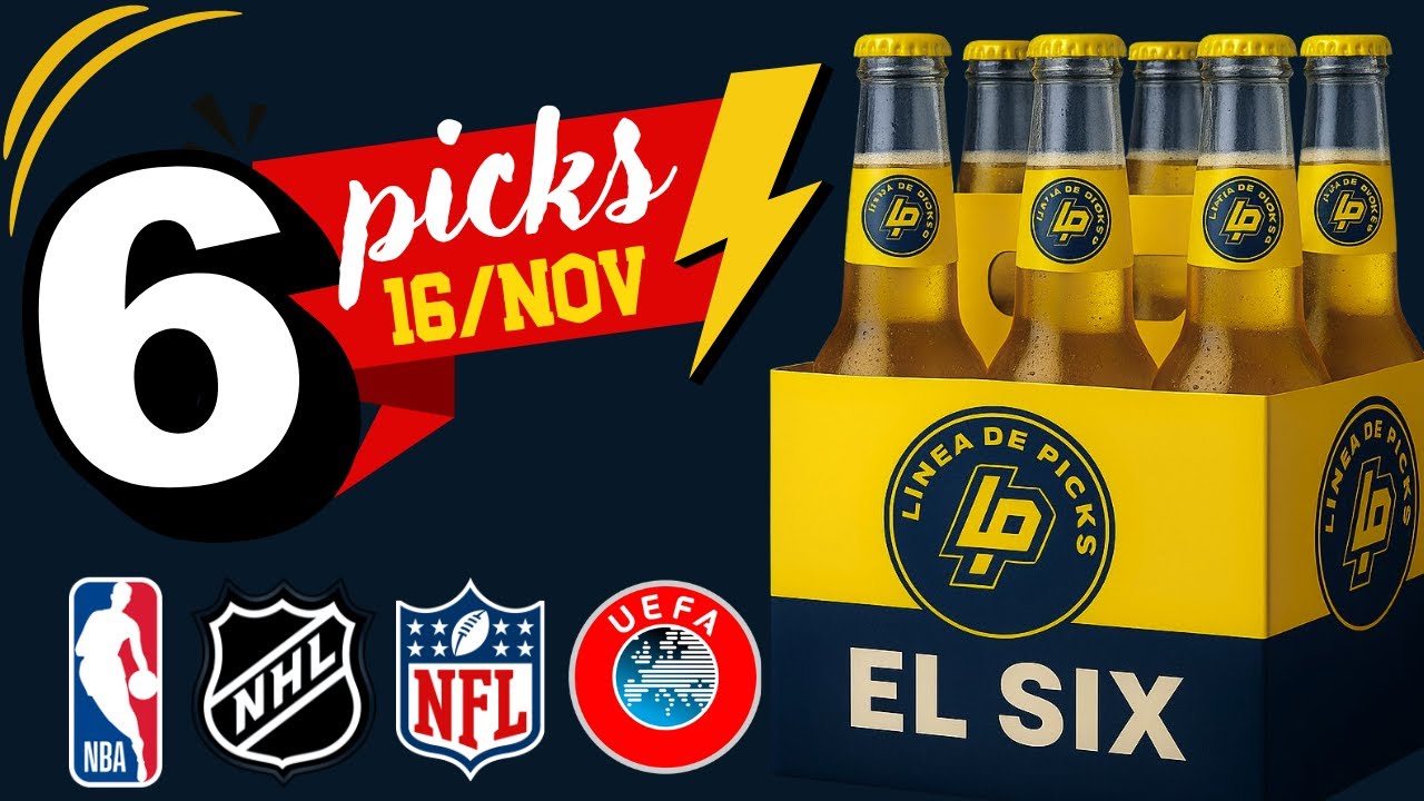 🔥EL SIX🔥 MIS 6 PICKS FAVORITOS DEL DOMINGO 🤑 NBA , NFL , NHL Y  NCAAB