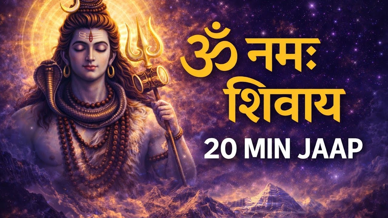 ॐ नमः शिवाय जप | 20 Minute Powerful Shiv Mantra | Har Har Mahadev