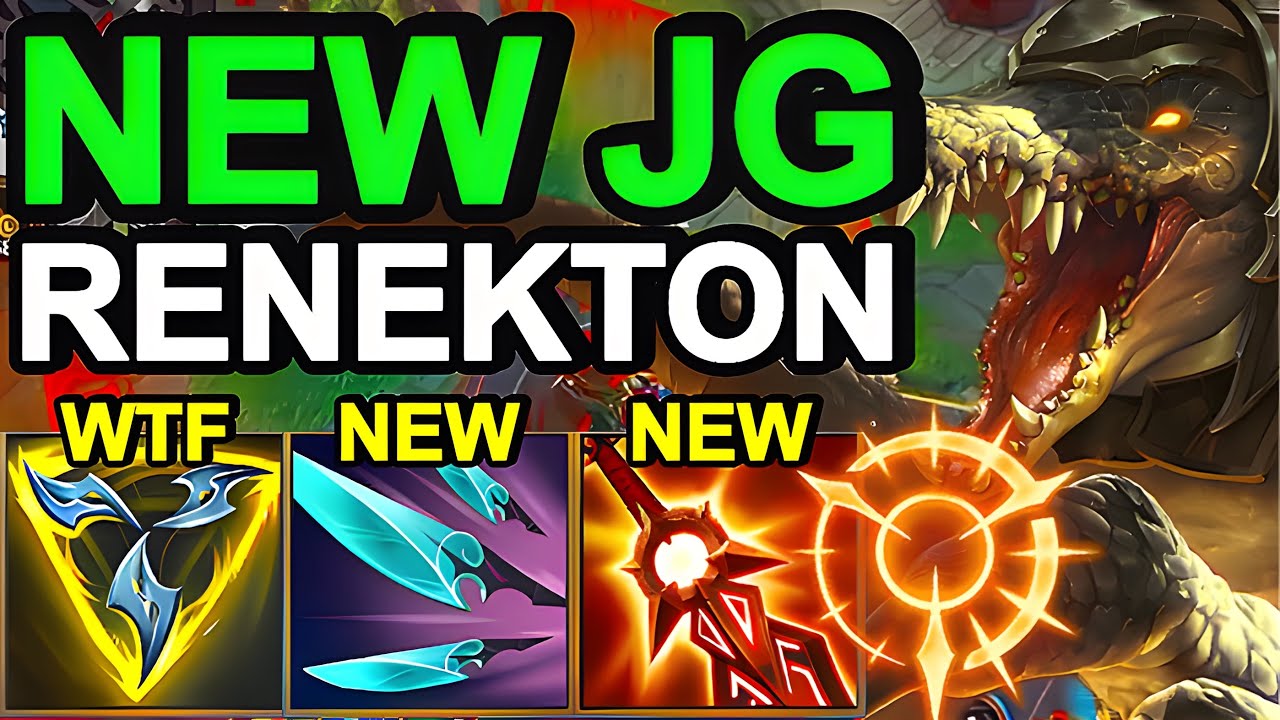 Wild Rift China Renekton Jungle - New Critical Renekton Build Runes - Renekton JG One Trick