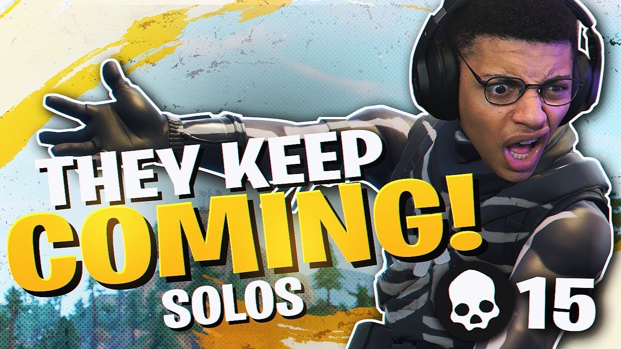 THEY JUST KEEP COMING! EXCITING 15 KILL SOLO (Fortnite BR Full Match)