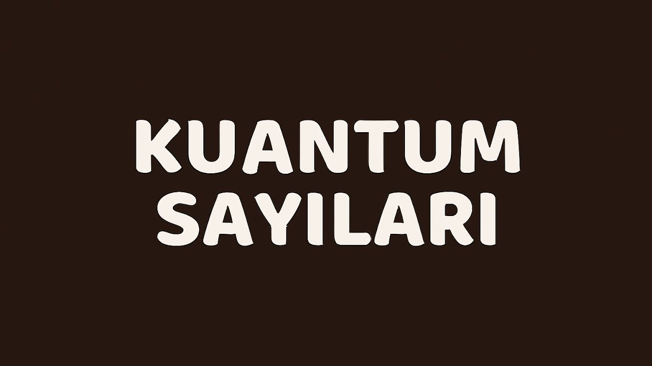 11. Sınıf kuantum sayıları ( AYT) ￼ve 3 soru