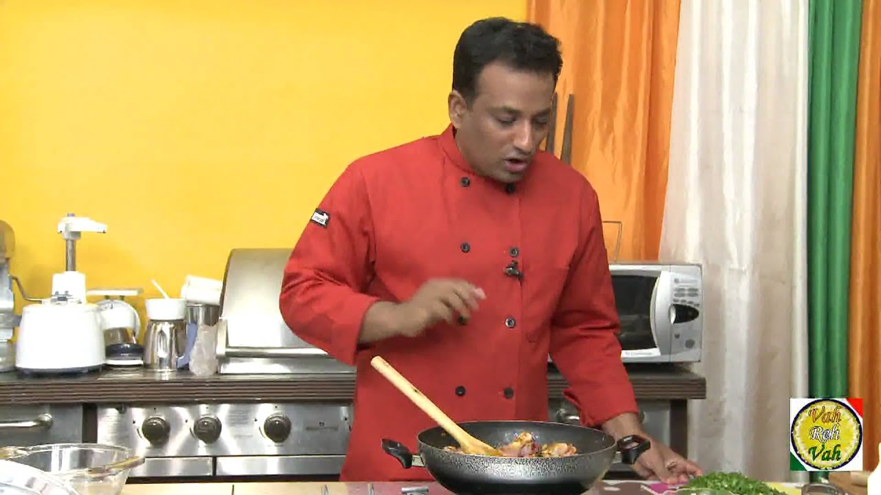 Spring Onion Chicken - By VahChef @ VahRehVah.com