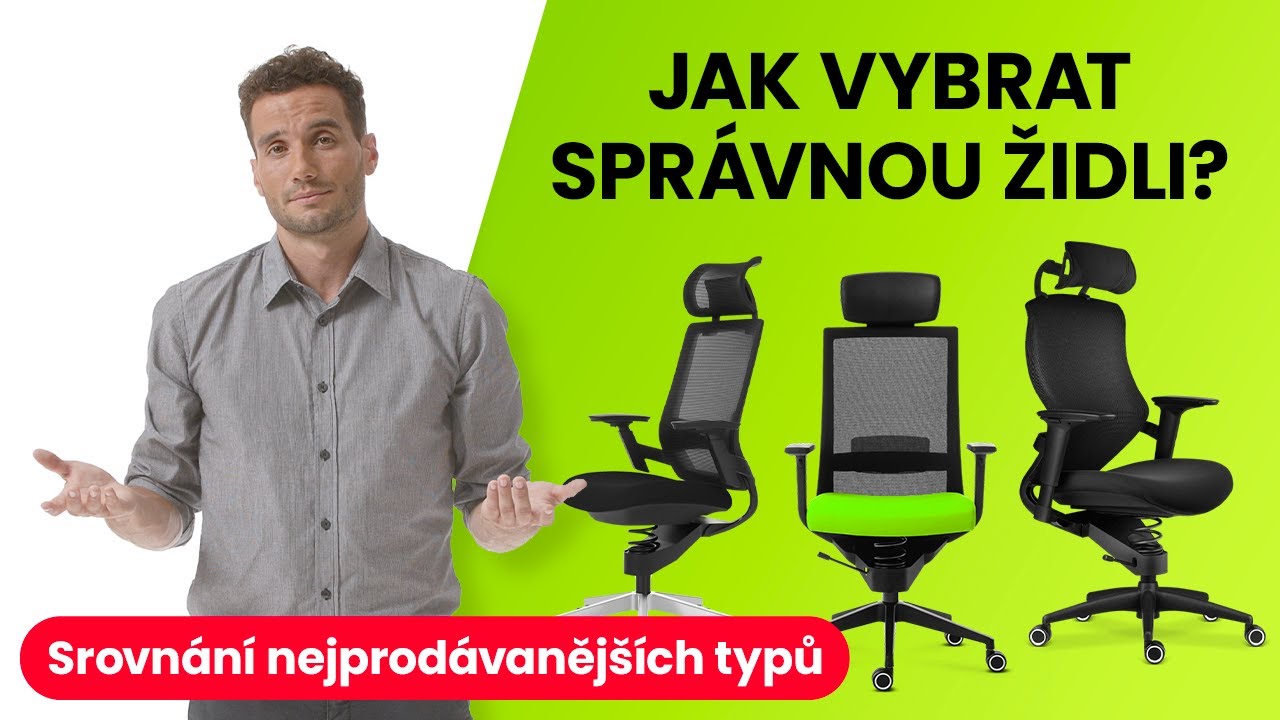 Jak vybrat spr&aacute;vnou židli k pc? Porovnali jsme nejprod&aacute;vaněj&scaron;&iacute; typy židl&iacute;.